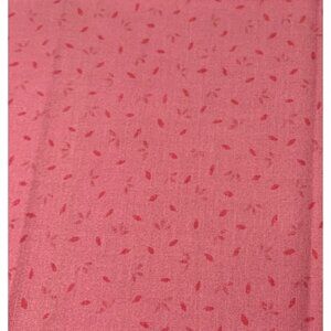 1/2 yard Pink Fabric with Small Leaf Pattern Quilting